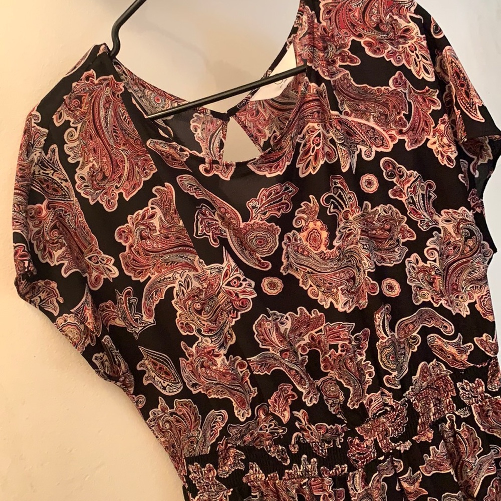 Pink and Black Pretty Summer Dress